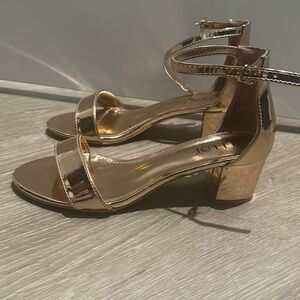 Gold strap low heels from amazon